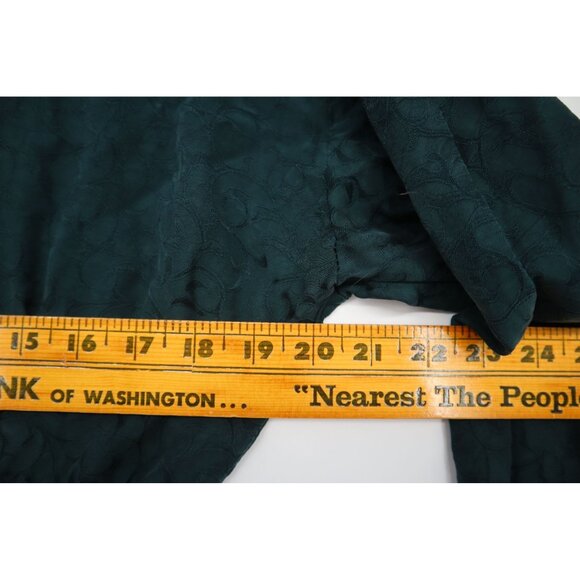 Y2K Vintage Carole Little Green Jacquard Whymsiegoth Dress Lace Grannycore Boho - Picture 10 of 11